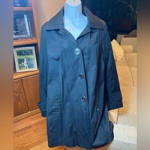 Ellen Tracy Black Trench Coat